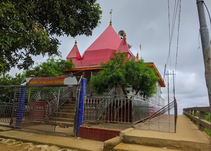 Chandranath Shaktipeeth temple atop the sacred hill